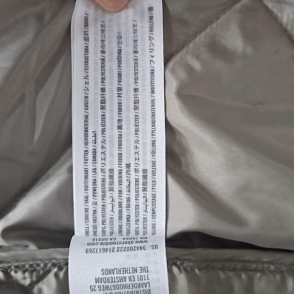 NWT XS Hollister Sage Green Shirt Jacket Quilted - Picture 4 of 4